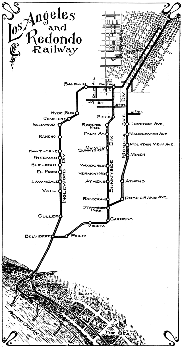 Los Angeles & Redondo System Map